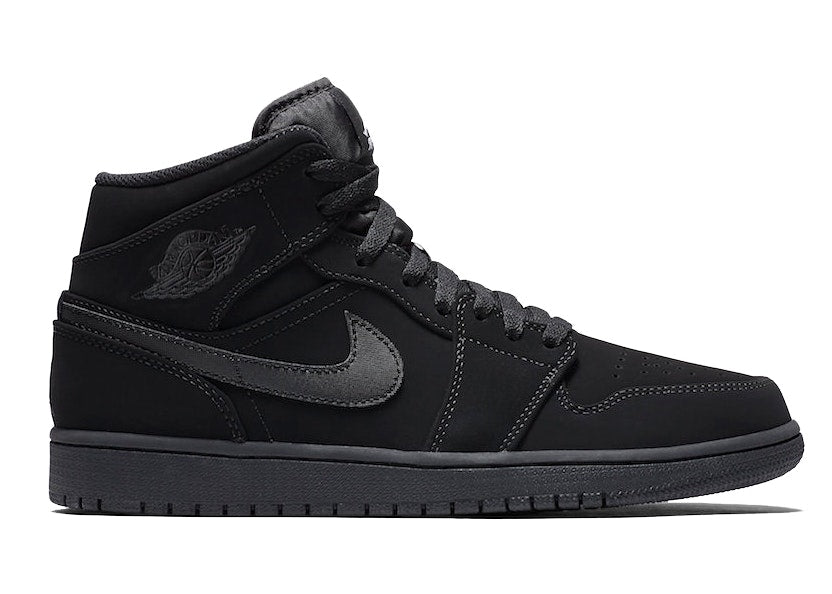 AIR JORDAN 1 MID BLACK/BLACK NOIR