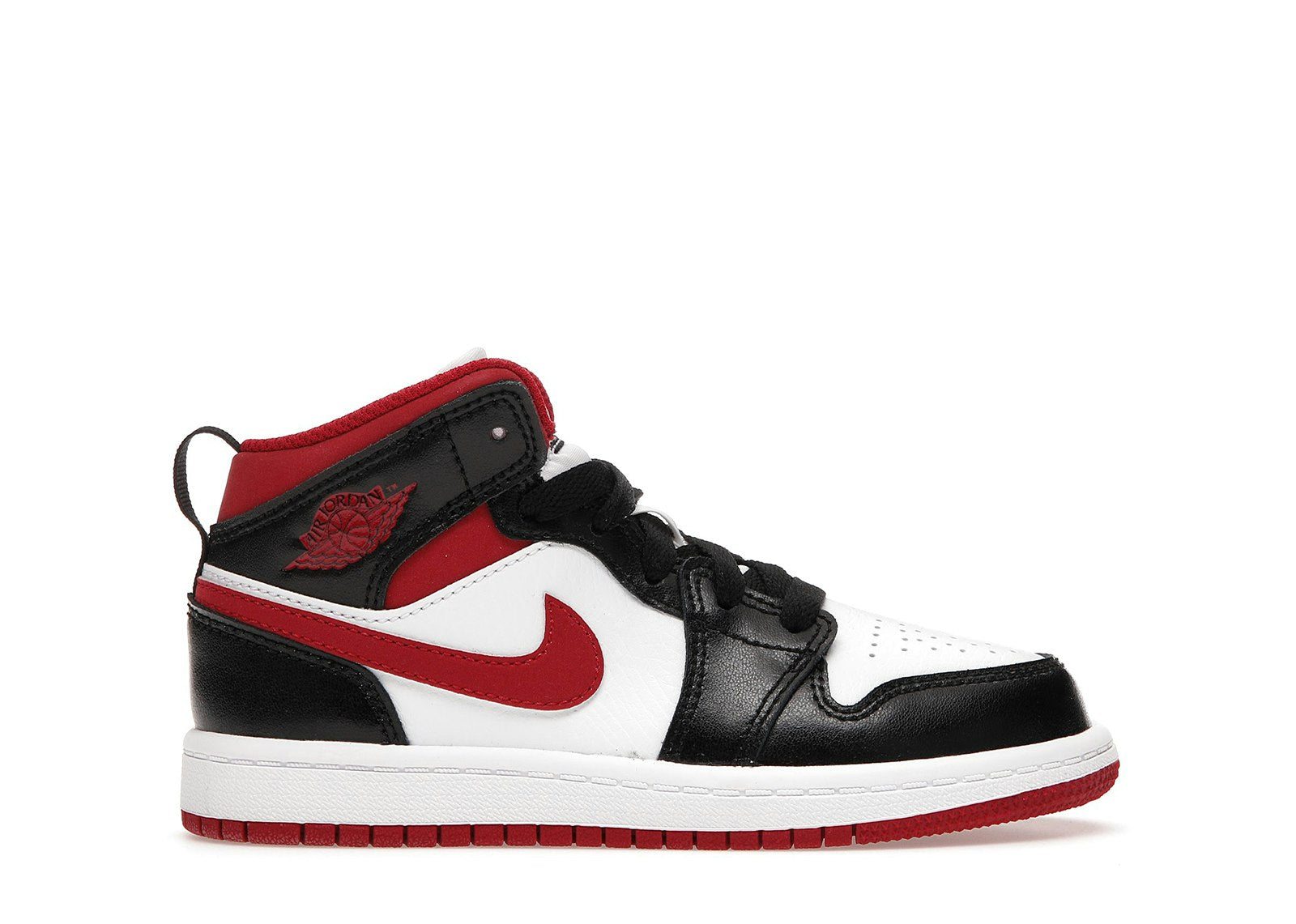 AIR JORDAN 1 MID (PS) WHITE/GYM RED-BLACK