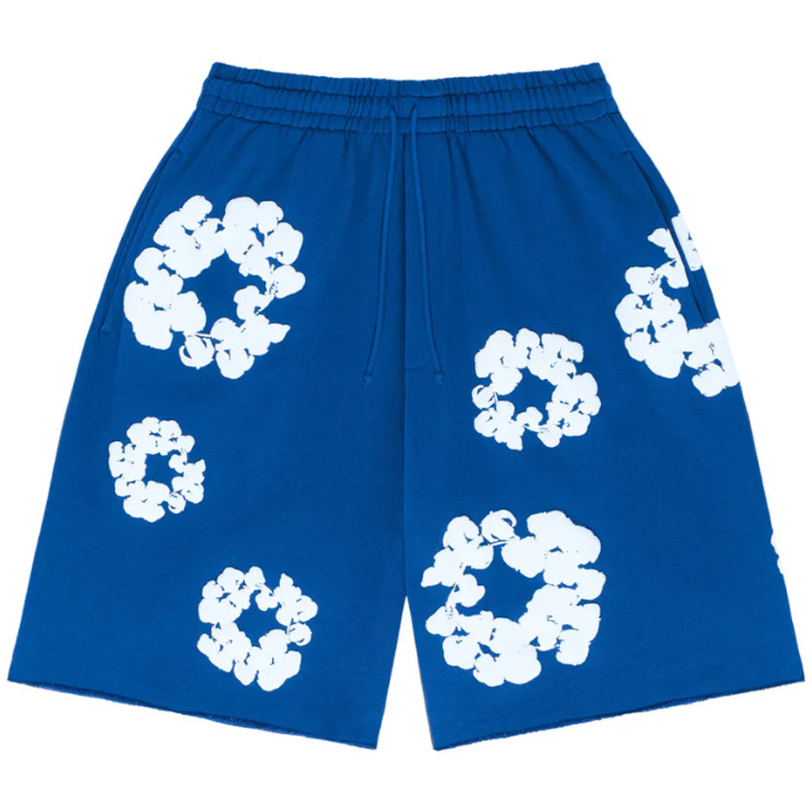 パンツ DENIM TEARS COTTON WREATH SHORTS L Blue DENIM TEARS - THE COTTON WREATH SHORT ROYAL BLUE – Concept R