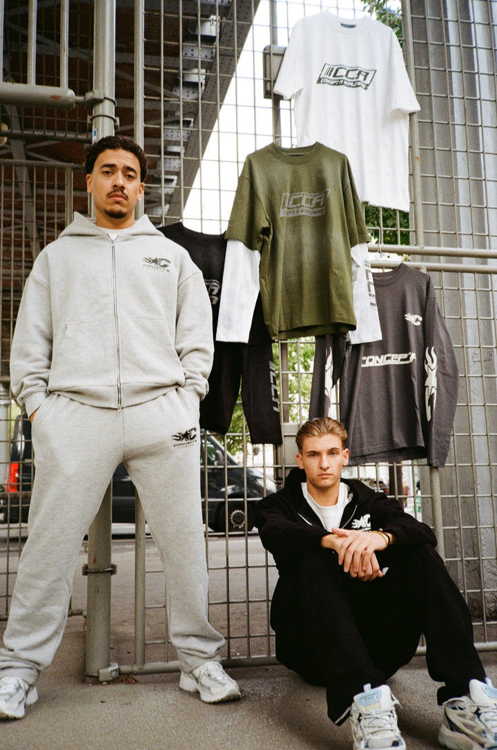 CONCEPT R - BORN TO INSPIRE ZIPPER HOODIE - GREY