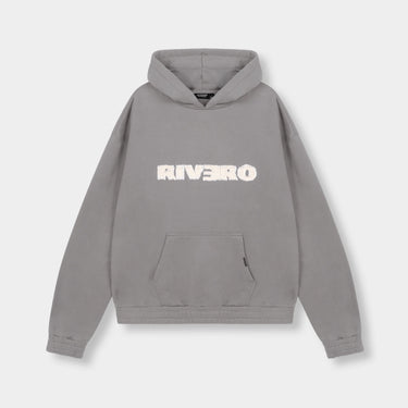 RIVERO - FRAYED ECHO HOODIE - GREY