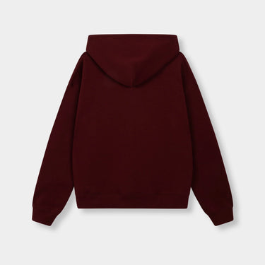 RIVERO - SCUBA ZIP HOODIE MAROON