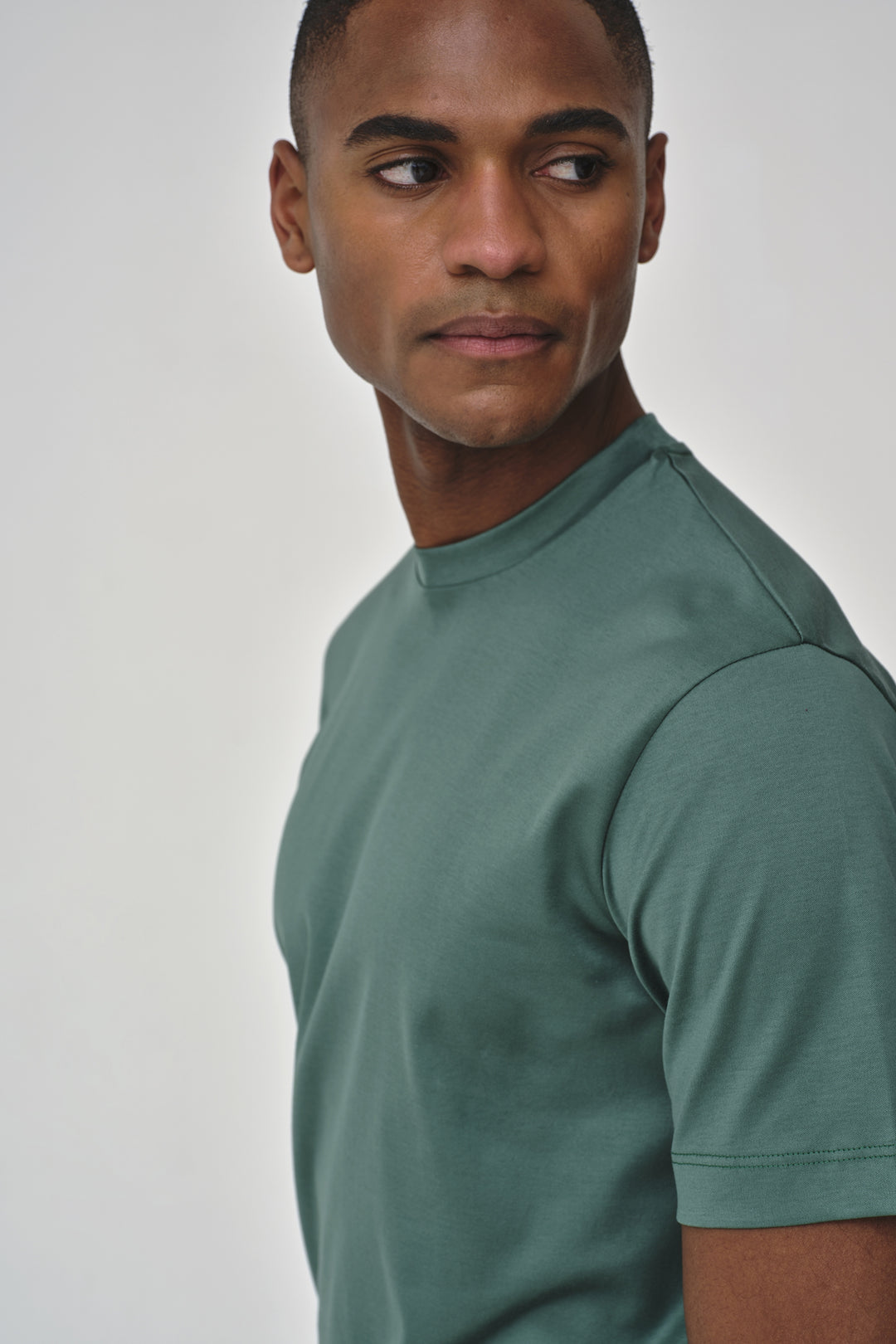 VALENZA - INTERLOCK SUPIMA T-SHIRT EMERALD GREEN
