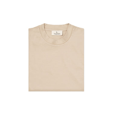 VALENZA - INTERLOCK SUPIMA T-SHIRT BEIGE