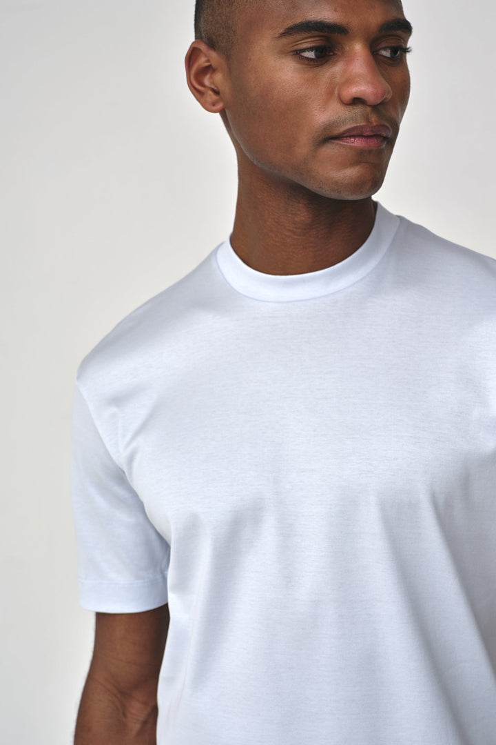 VALENZA - INTERLOCK SUPIMA T-SHIRT ANGEL BLUE