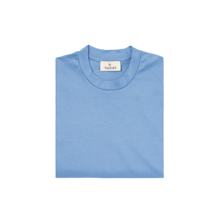 VALENZA - INTERLOCK SUPIMA T-SHIRT MID BLUE