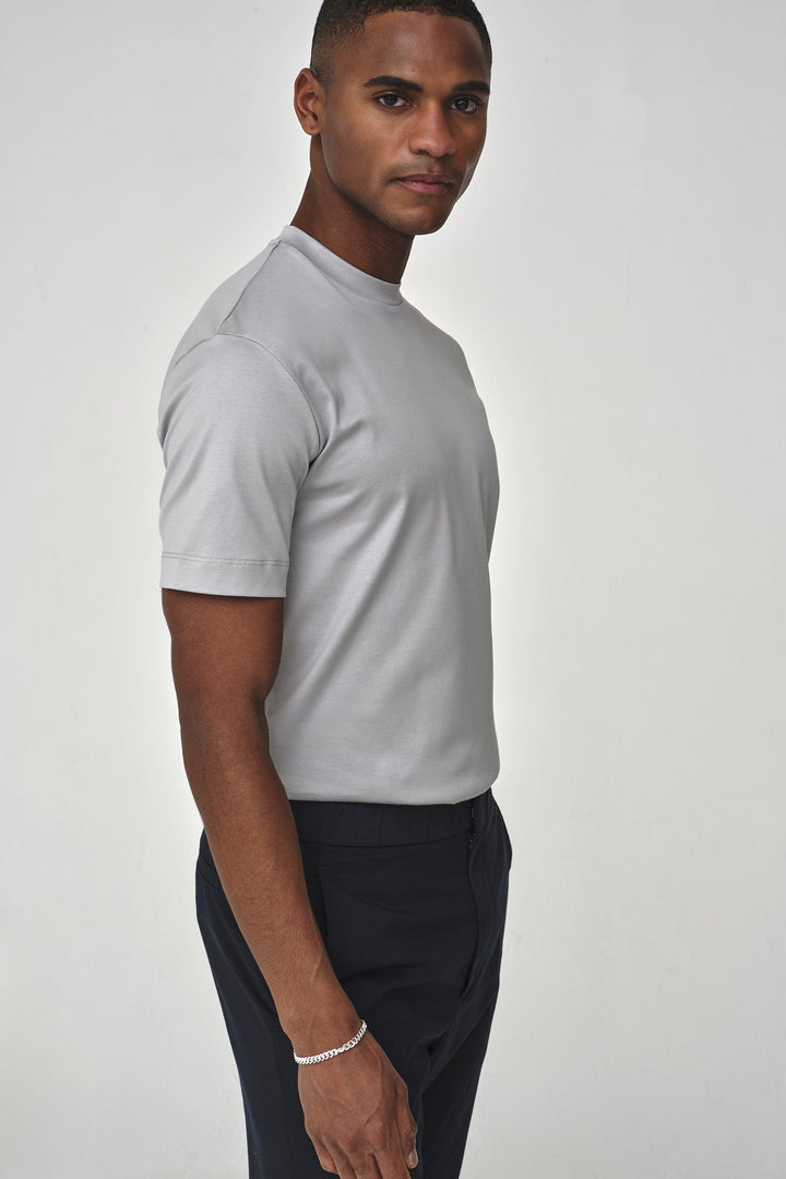 VALENZA - INTERLOCK SUPIMA T-SHIRT MARBLE