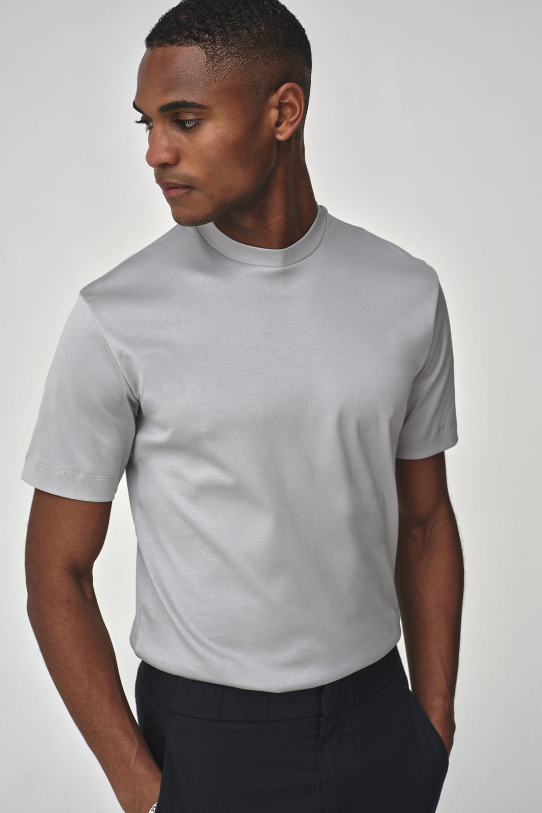 VALENZA - INTERLOCK SUPIMA T-SHIRT MARBLE