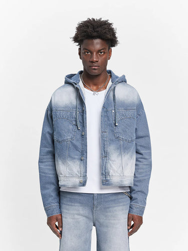 RETERNITY - ESSENTIAL DENIM JACKET - STONE BLUE