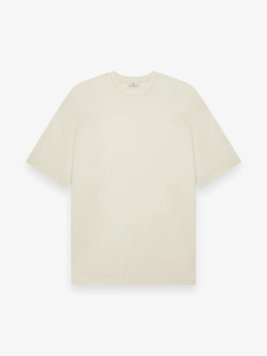 VALENZA - INTERLOCK SUPIMA T-SHIRT  - CREAM
