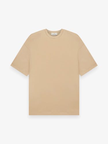 VALENZA - INTERLOCK SUPIMA T-SHIRT  - HAZELNUT