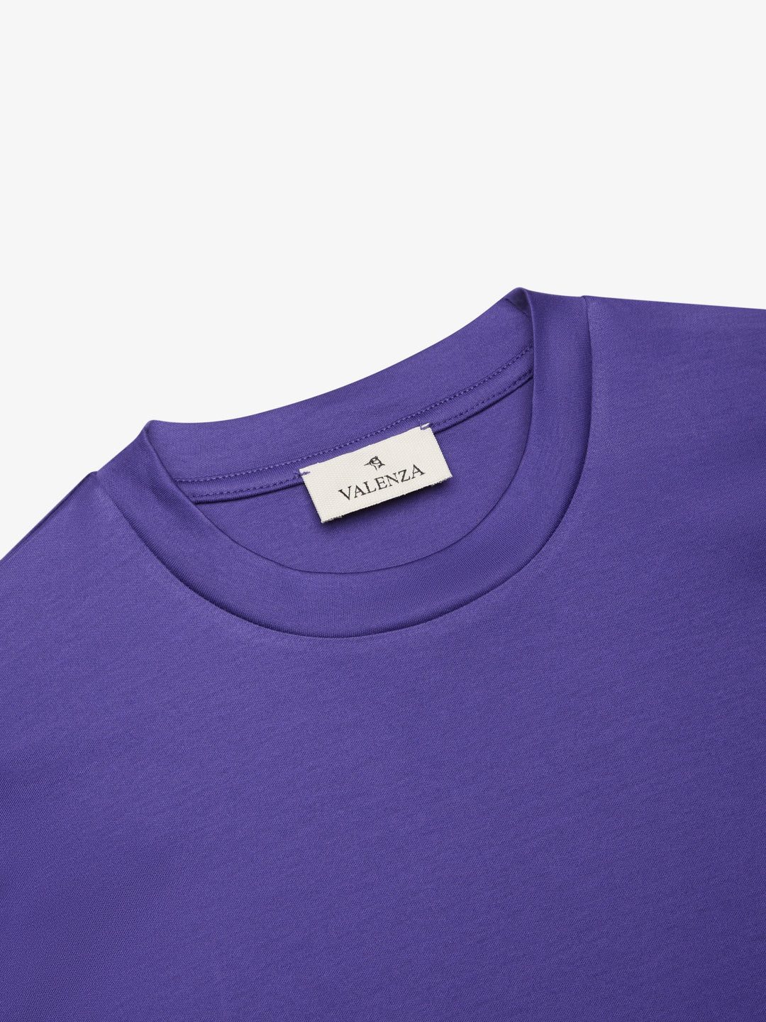 VALENZA - INTERLOCK SUPIMA T-SHIRT  - PURPLE