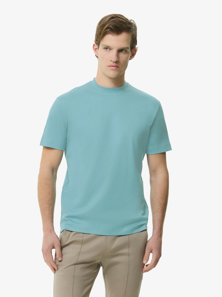 VALENZA - INTERLOCK SUPIMA T-SHIRT TEAL