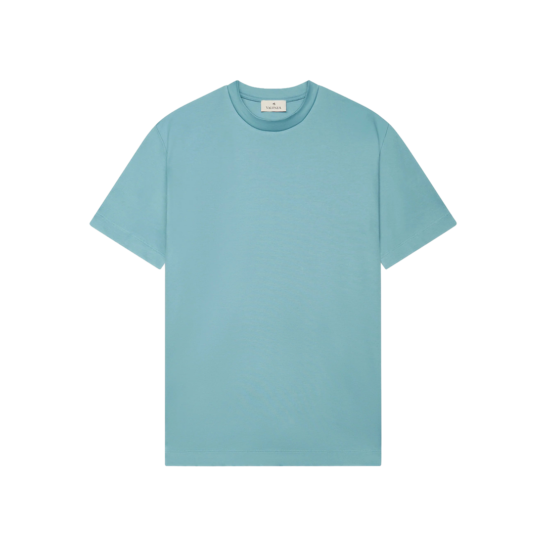 VALENZA - INTERLOCK SUPIMA T-SHIRT TEAL