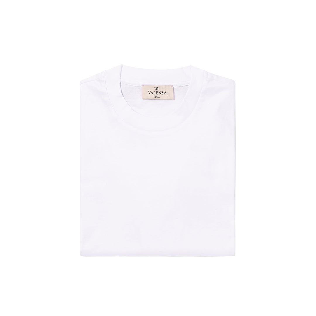 VALENZA - INTERLOCK SUPIMA T-SHIRT WHITE