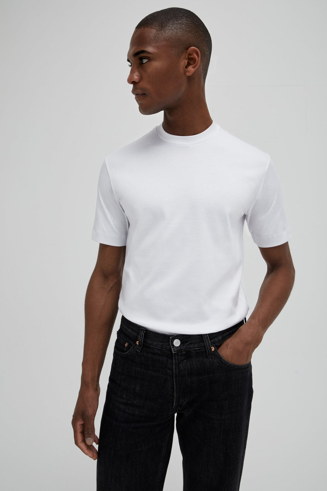 VALENZA - INTERLOCK SUPIMA T-SHIRT WHITE