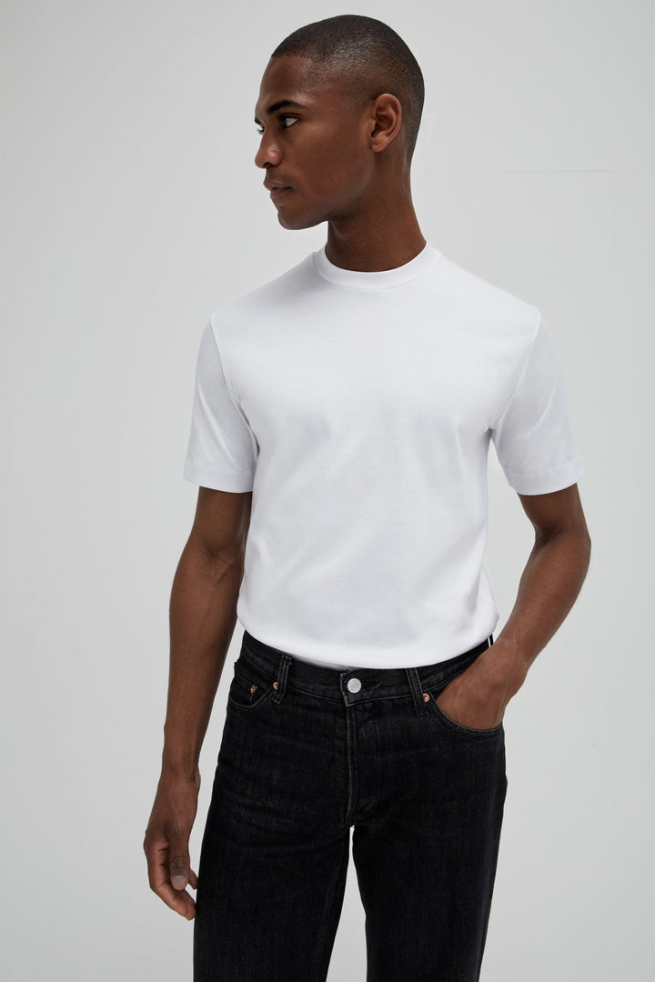 VALENZA - INTERLOCK SUPIMA T-SHIRT WHITE