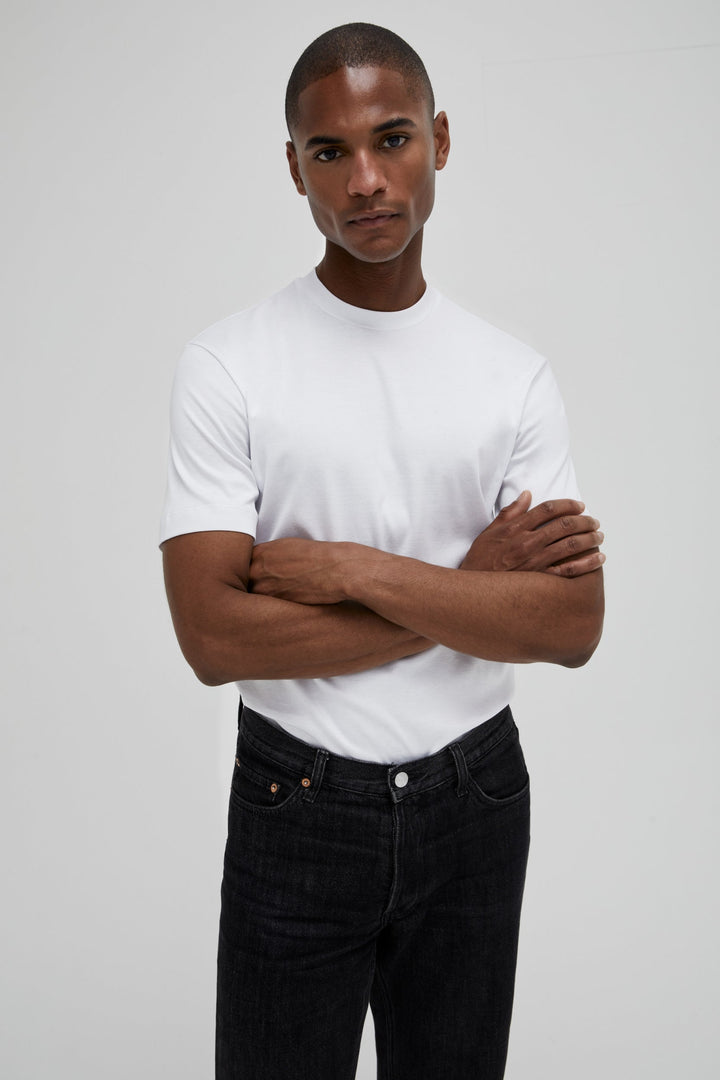VALENZA - INTERLOCK SUPIMA T-SHIRT WHITE
