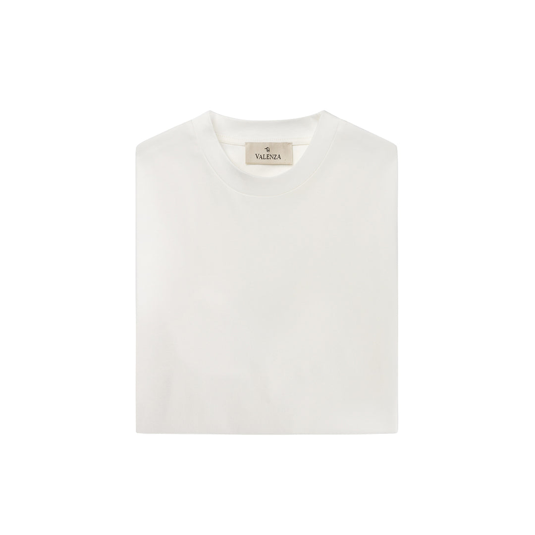 VALENZA - INTERLOCK SUPIMA T-SHIRT OFF WHITE