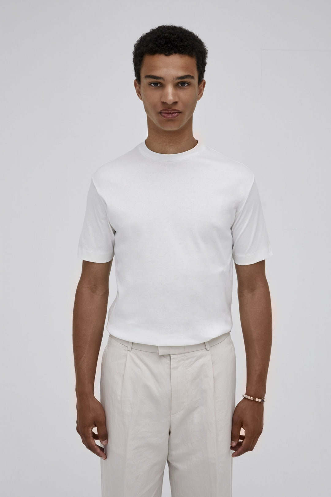 VALENZA - INTERLOCK SUPIMA T-SHIRT OFF WHITE