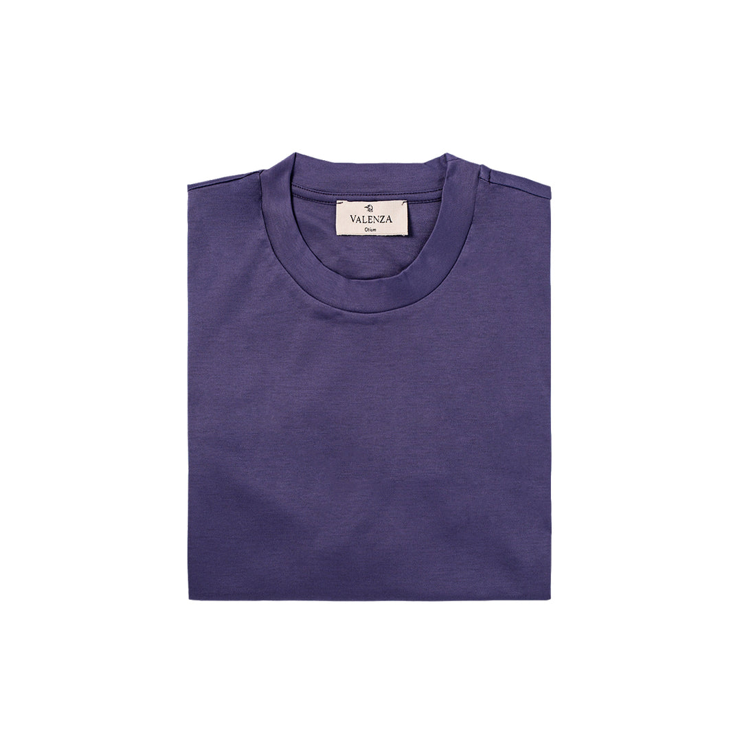VALENZA - INTERLOCK SUPIMA T-SHIRT INDIGO