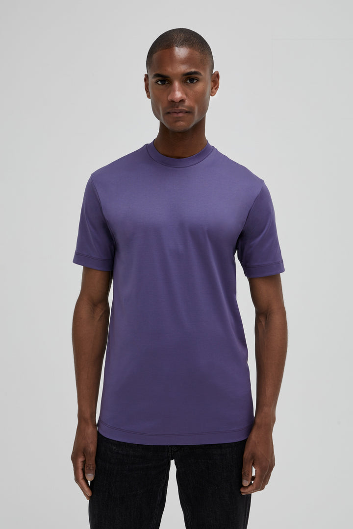 VALENZA - INTERLOCK SUPIMA T-SHIRT INDIGO
