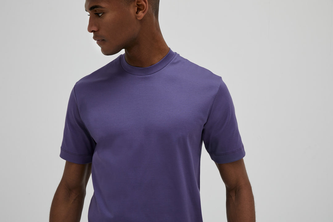 VALENZA - INTERLOCK SUPIMA T-SHIRT INDIGO