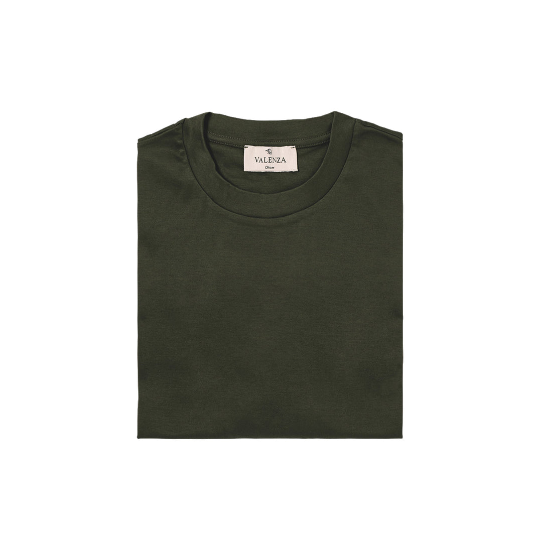 VALENZA - INTERLOCK SUPIMA T-SHIRT GREEN