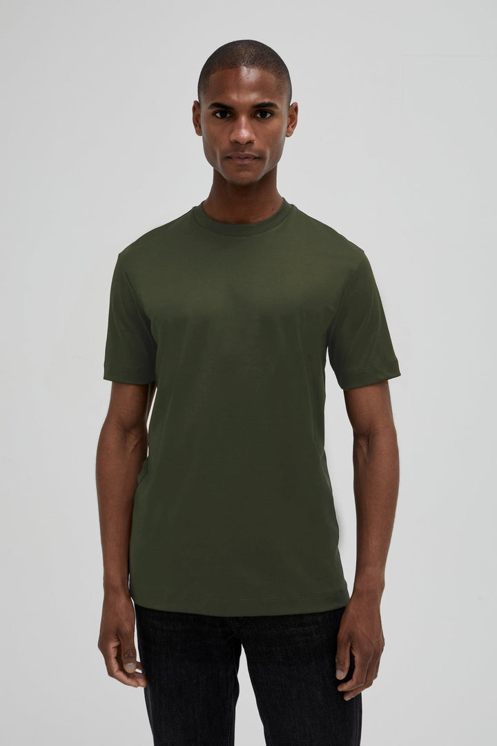 VALENZA - INTERLOCK SUPIMA T-SHIRT GREEN