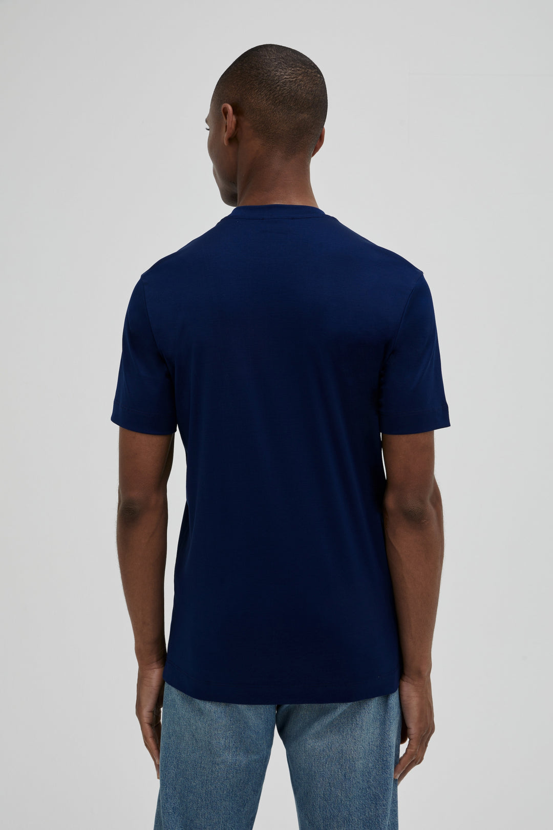 VALENZA - INTERLOCK SUPIMA T-SHIRT BLUE