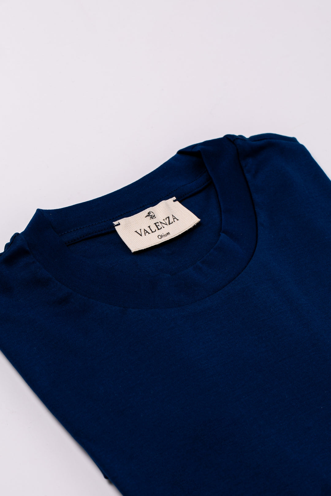 VALENZA - INTERLOCK SUPIMA T-SHIRT BLUE