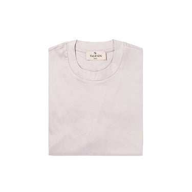 VALENZA - INTERLOCK SUPIMA T-SHIRT PEARL GREY