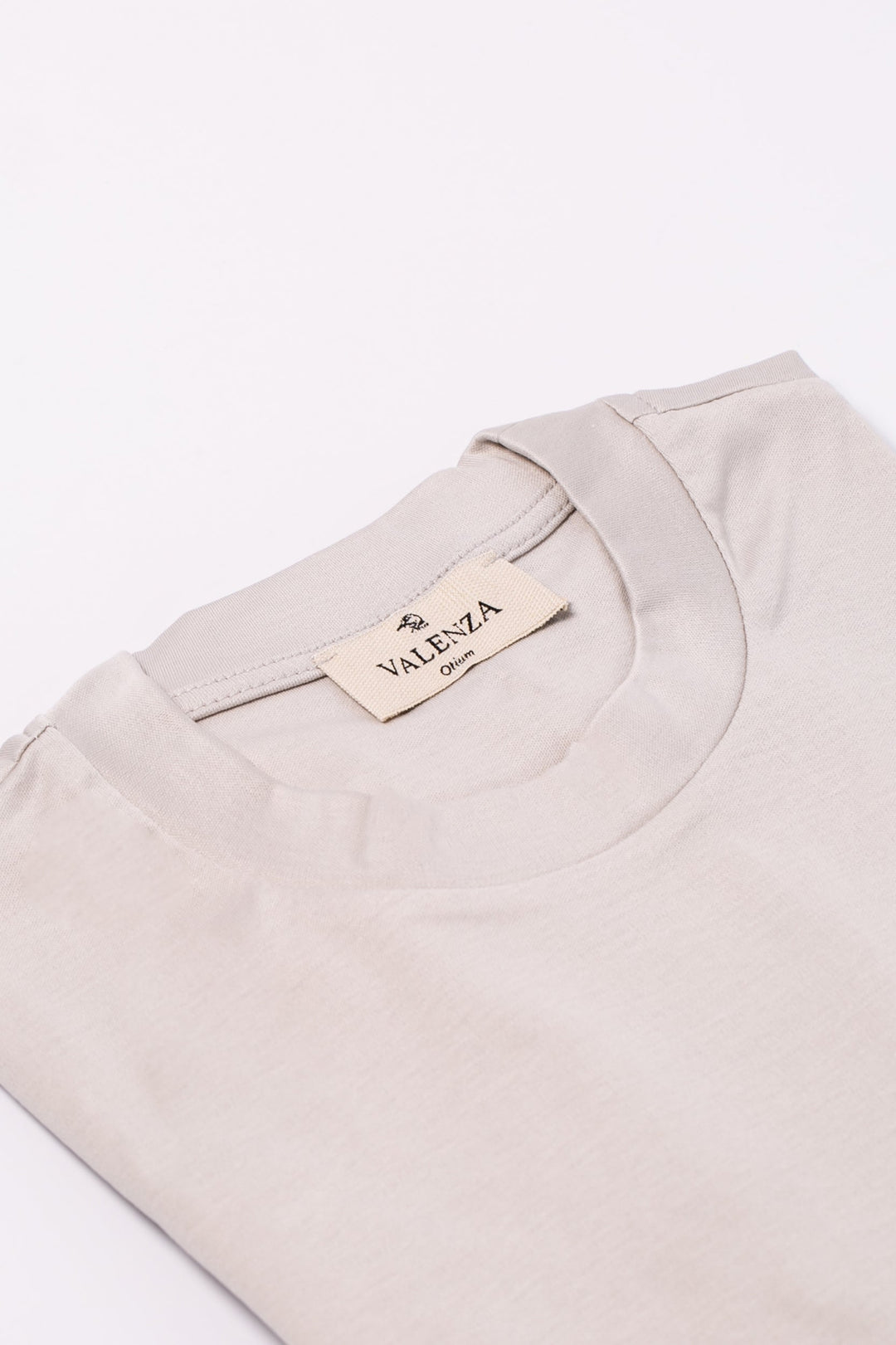 VALENZA - INTERLOCK SUPIMA T-SHIRT PEARL GREY