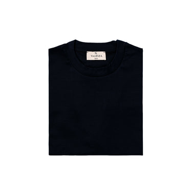 VALENZA - INTERLOCK SUPIMA T-SHIRT NAVY