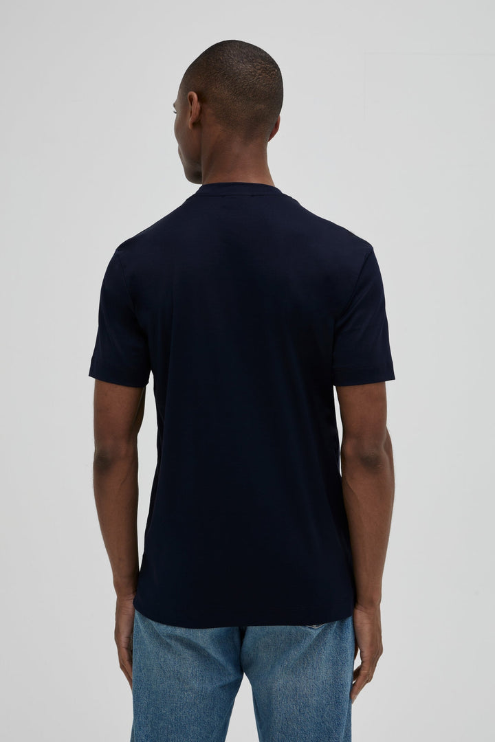 VALENZA - INTERLOCK SUPIMA T-SHIRT NAVY