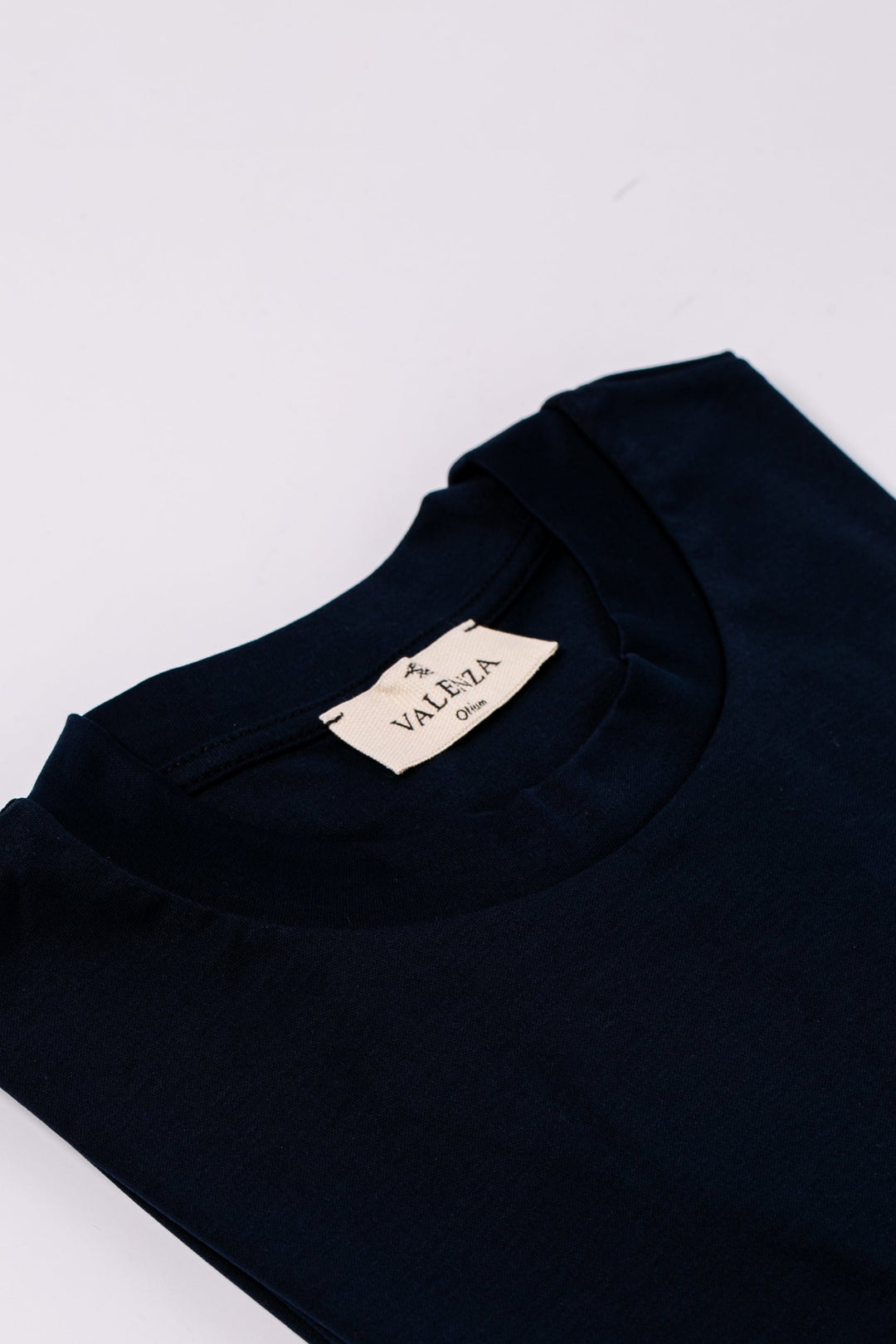 VALENZA - INTERLOCK SUPIMA T-SHIRT NAVY