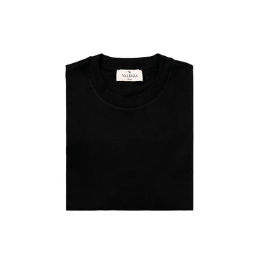 VALENZA - INTERLOCK SUPIMA T-SHIRT BLACK