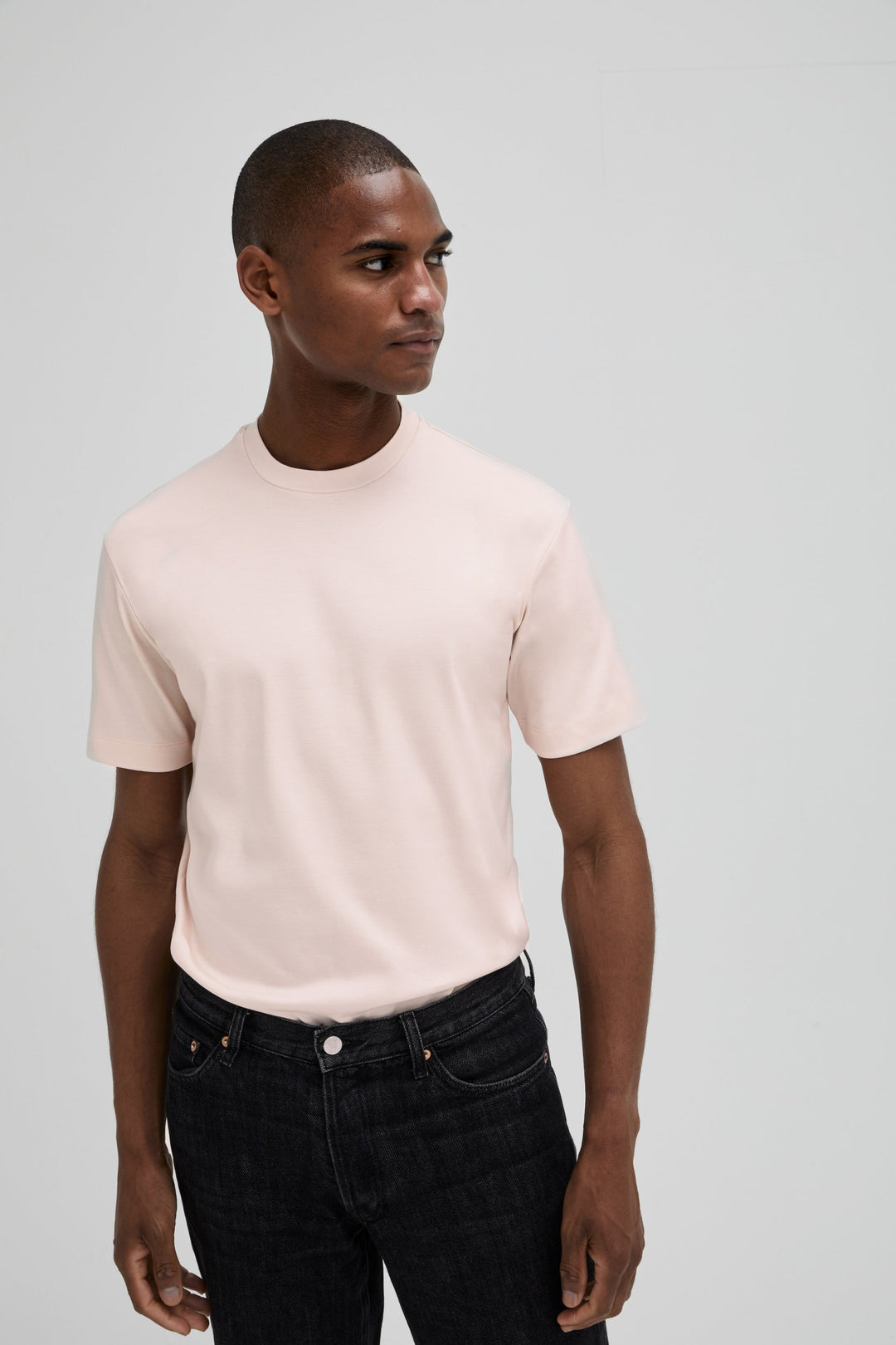 VALENZA - INTERLOCK SUPIMA T-SHIRT LIGHT PINK