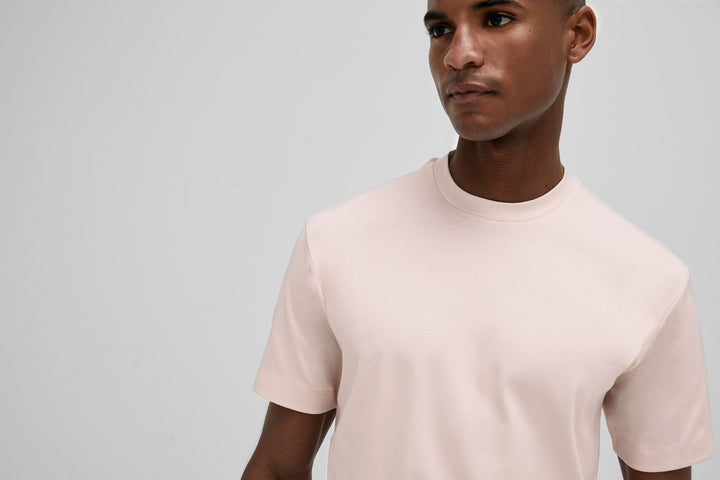 VALENZA - INTERLOCK SUPIMA T-SHIRT LIGHT PINK