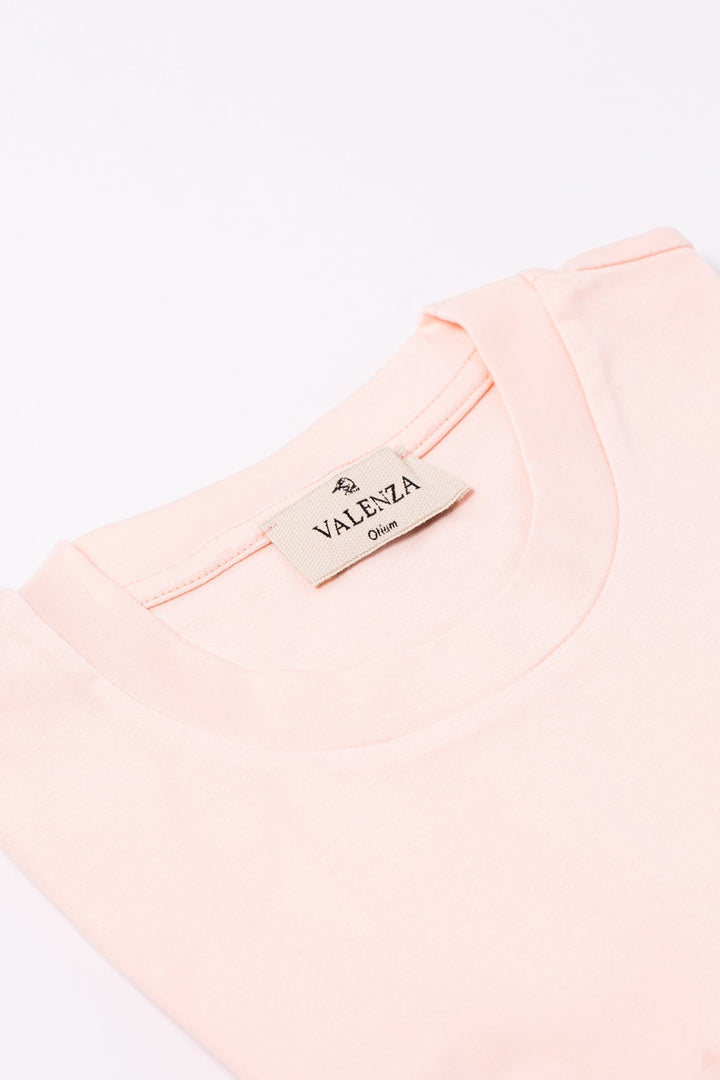 VALENZA - INTERLOCK SUPIMA T-SHIRT LIGHT PINK
