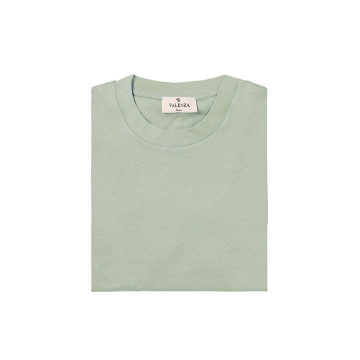 VALENZA - INTERLOCK SUPIMA T-SHIRT VENICE GREEN