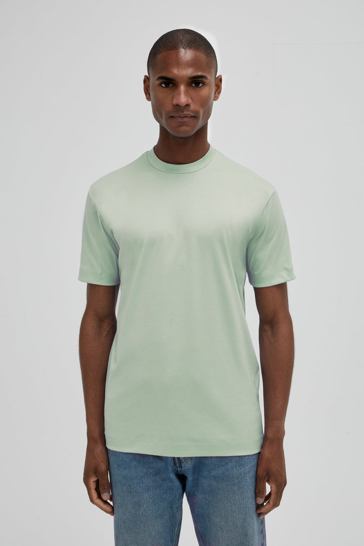 VALENZA - INTERLOCK SUPIMA T-SHIRT VENICE GREEN