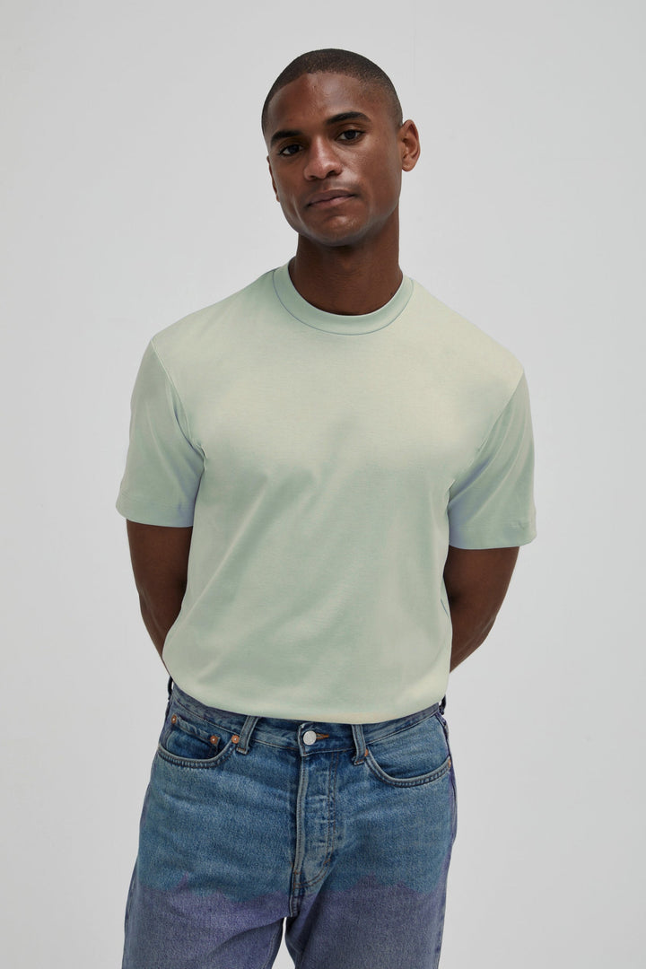 VALENZA - INTERLOCK SUPIMA T-SHIRT VENICE GREEN