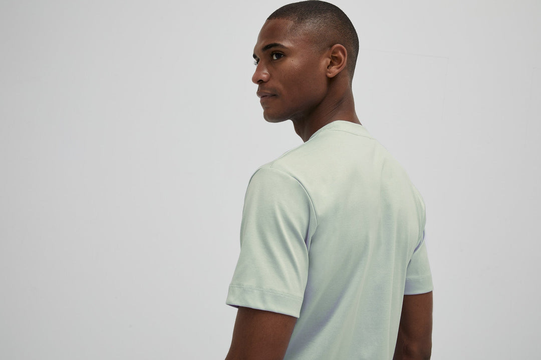 VALENZA - INTERLOCK SUPIMA T-SHIRT VENICE GREEN