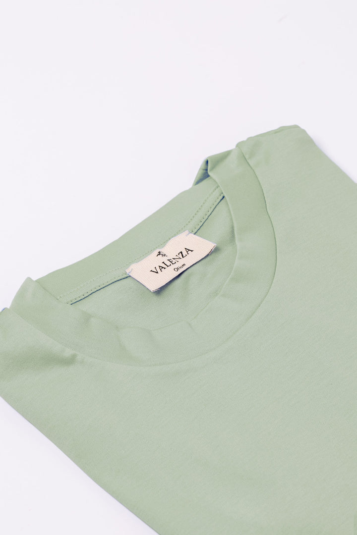 VALENZA - INTERLOCK SUPIMA T-SHIRT VENICE GREEN