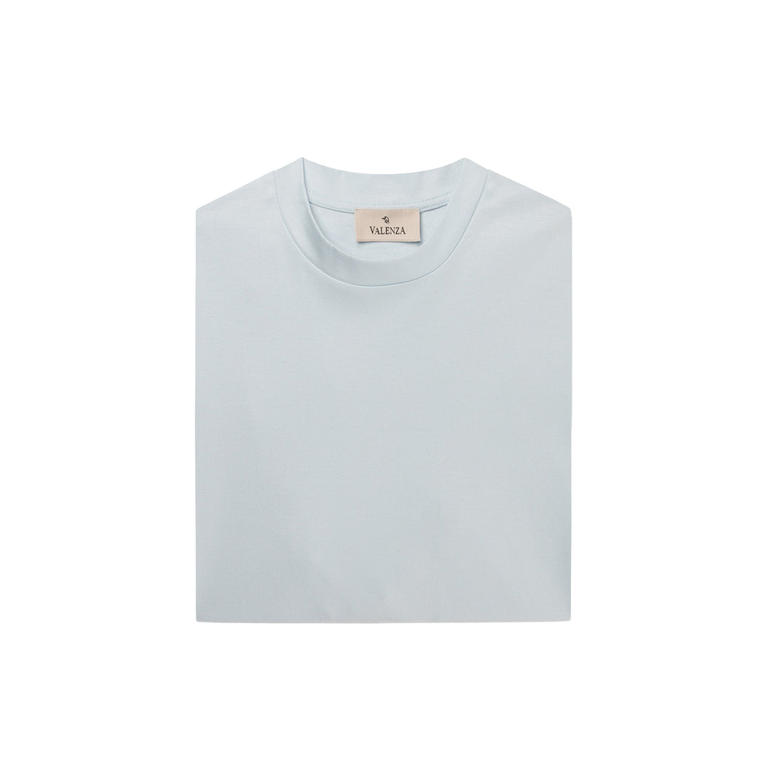 VALENZA - INTERLOCK SUPIMA T-SHIRT ANGEL BLUE