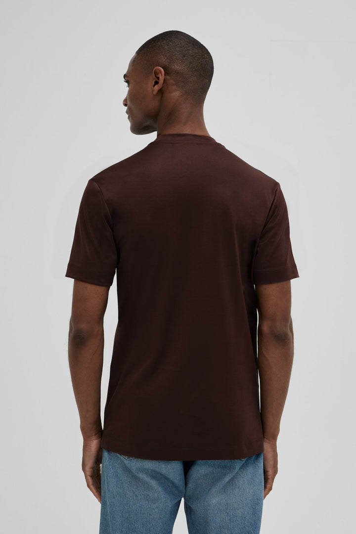 VALENZA - INTERLOCK SUPIMA T-SHIRT EBONY BROWN