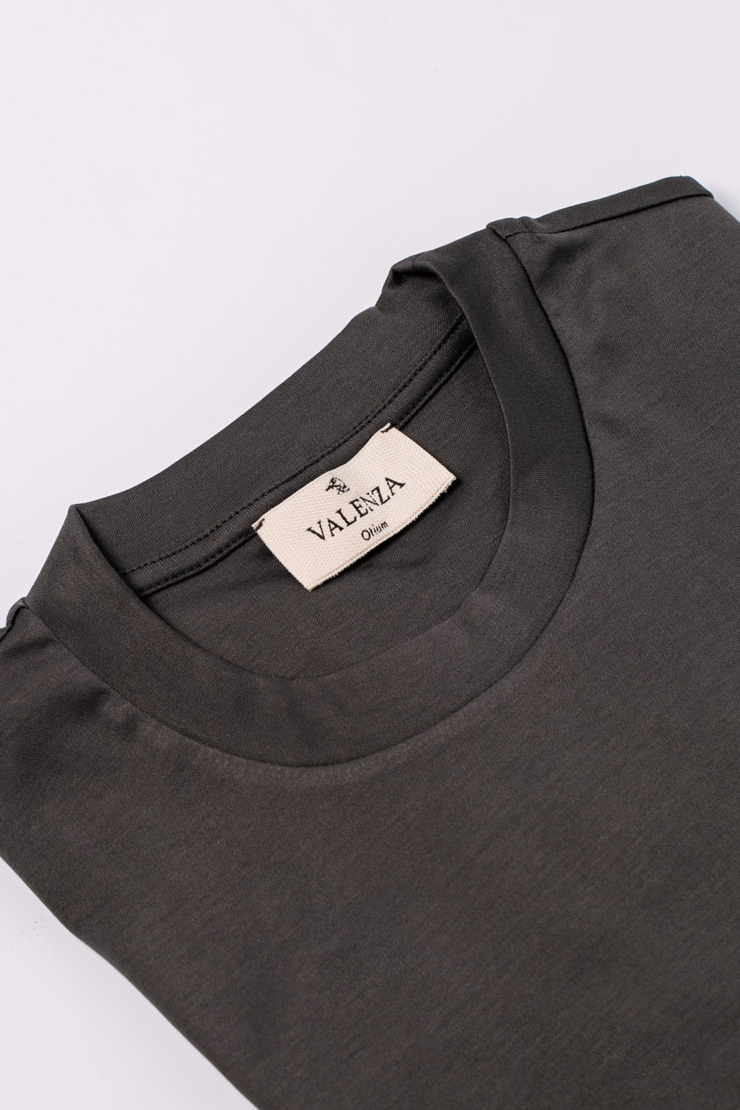 VALENZA - INTERLOCK SUPIMA T-SHIRT DARK GREY
