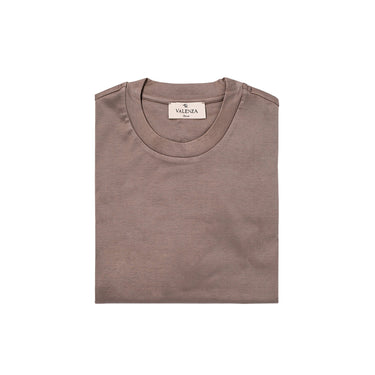 VALENZA - INTERLOCK SUPIMA T-SHIRT LEAD GREY