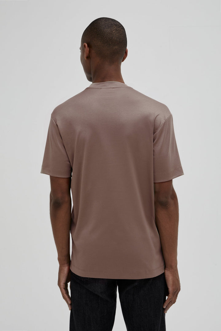 VALENZA - INTERLOCK SUPIMA T-SHIRT LEAD GREY